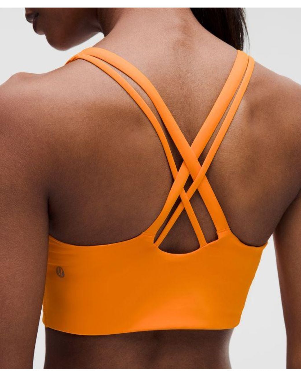 lululemon athletica Red – Energy Longline Sports Bra Medium Support, B-D Cups Evolve – – Size 6