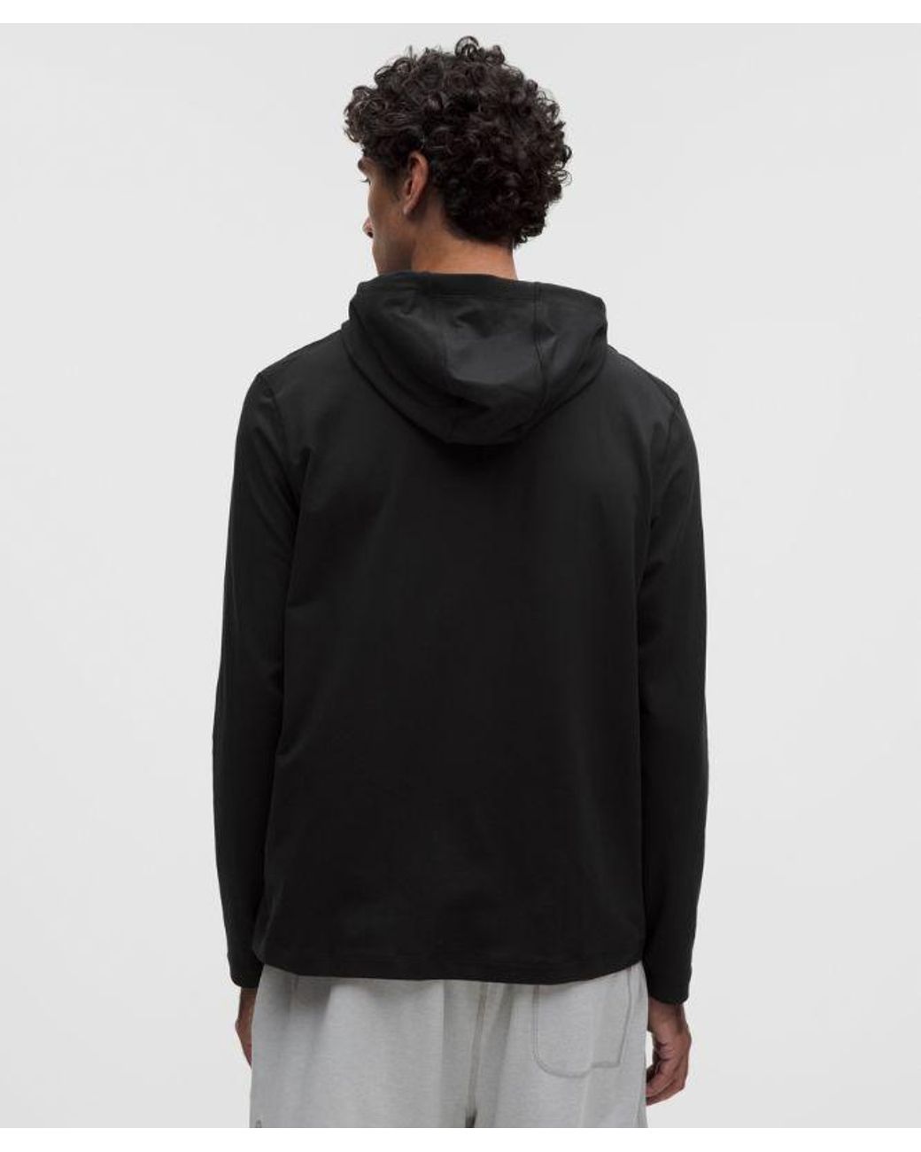 lululemon athletica Gray Soft Jersey Pullover Hoodie for men