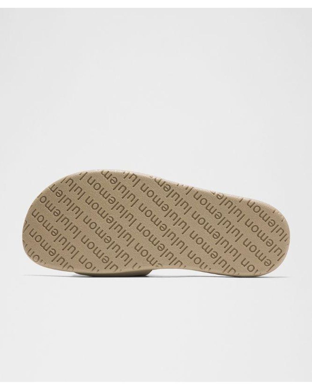 lululemon athletica Brown – Restfeel Slides – Color Khaki – Size 10