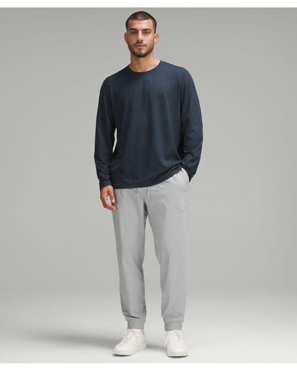 lululemon athletica Gray Abc Joggers Shorter - Color Silver/grey - Size L for men