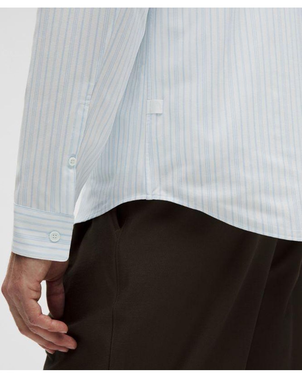 lululemon athletica Gray New Venture Slim-Fit Long-Sleeve Shirt for men
