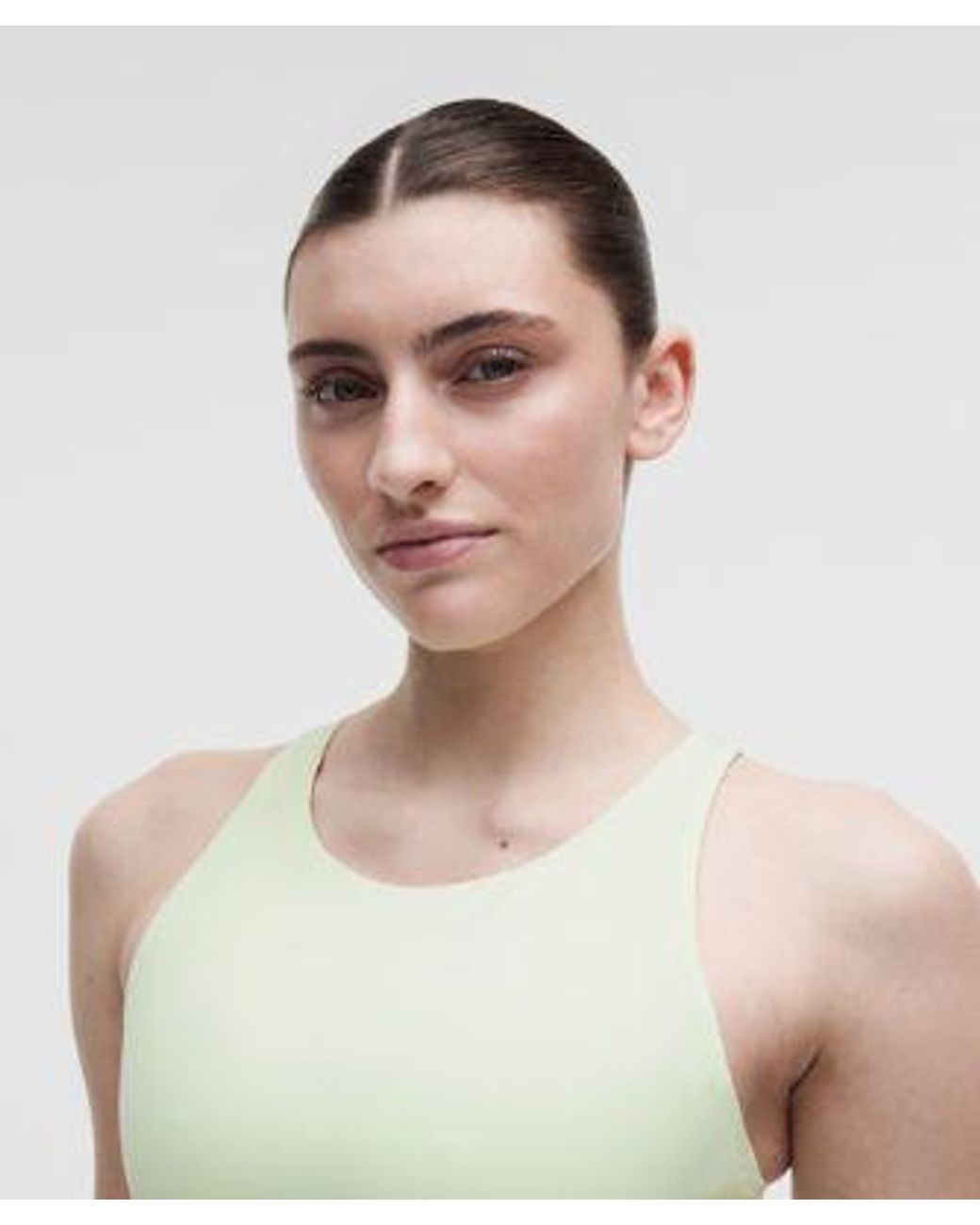 lululemon athletica Green – Energy High-Neck Longline Sports Bra Evolve Medium Support, B-D Cups – /Pastel –