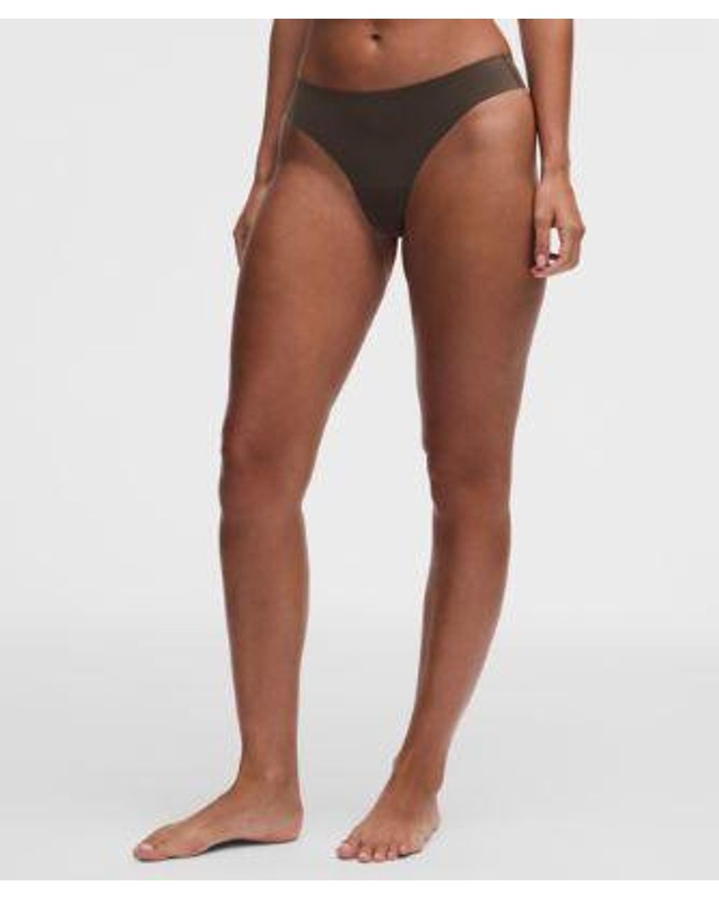lululemon athletica Natural – Invisiwear Mid-Rise Thong Underwear 3 Pack – – Size Large