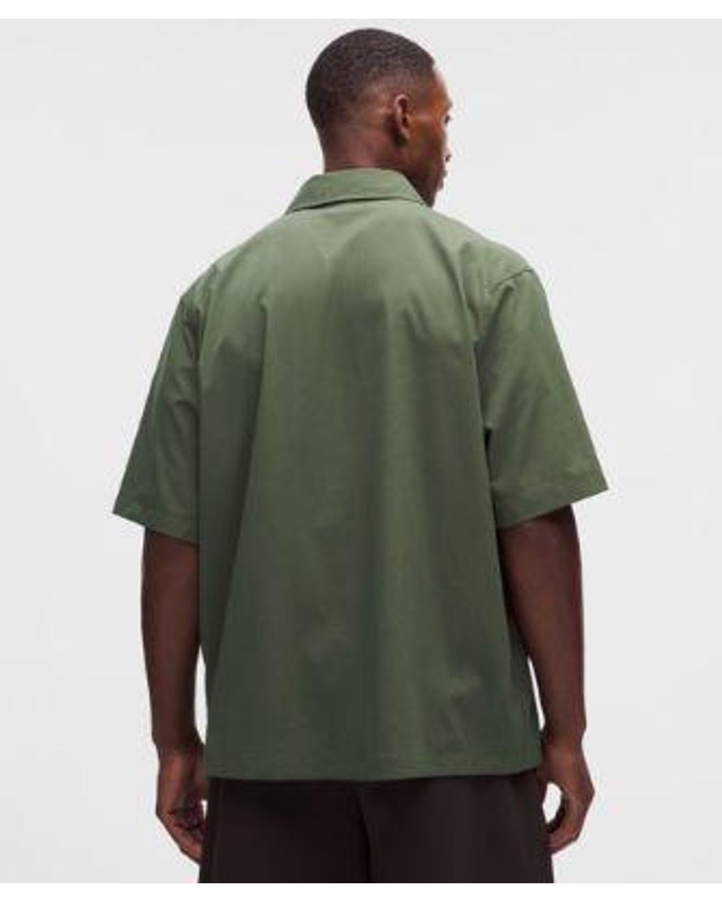 lululemon athletica Green Unshaken Short-Sleeve Collared Shirt for men