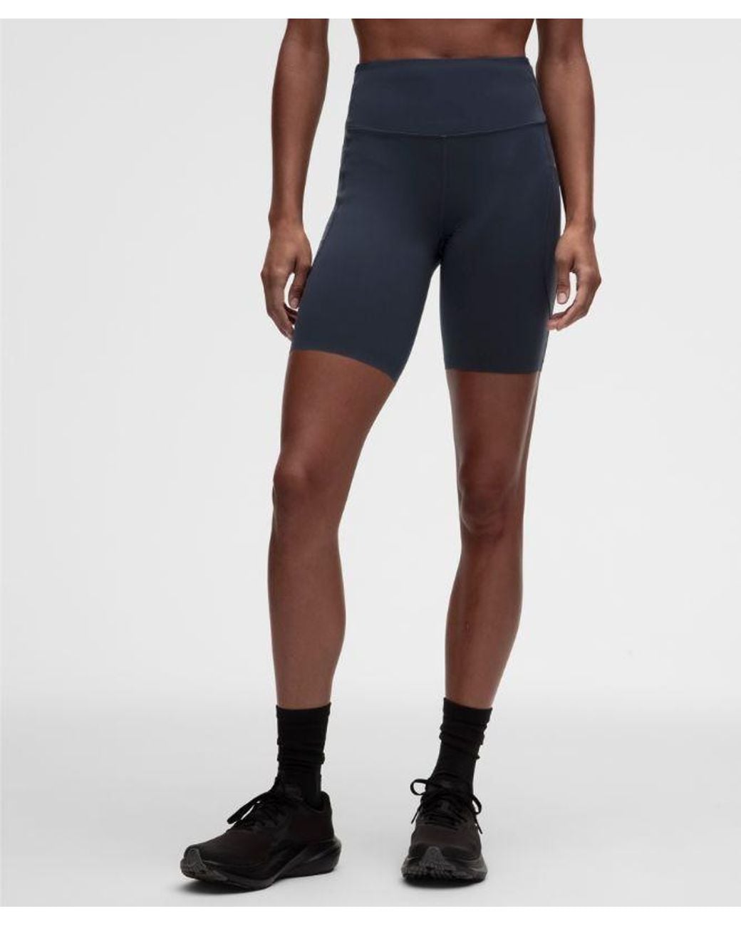 lululemon athletica Blue Fast And Free High-Rise Short 8"