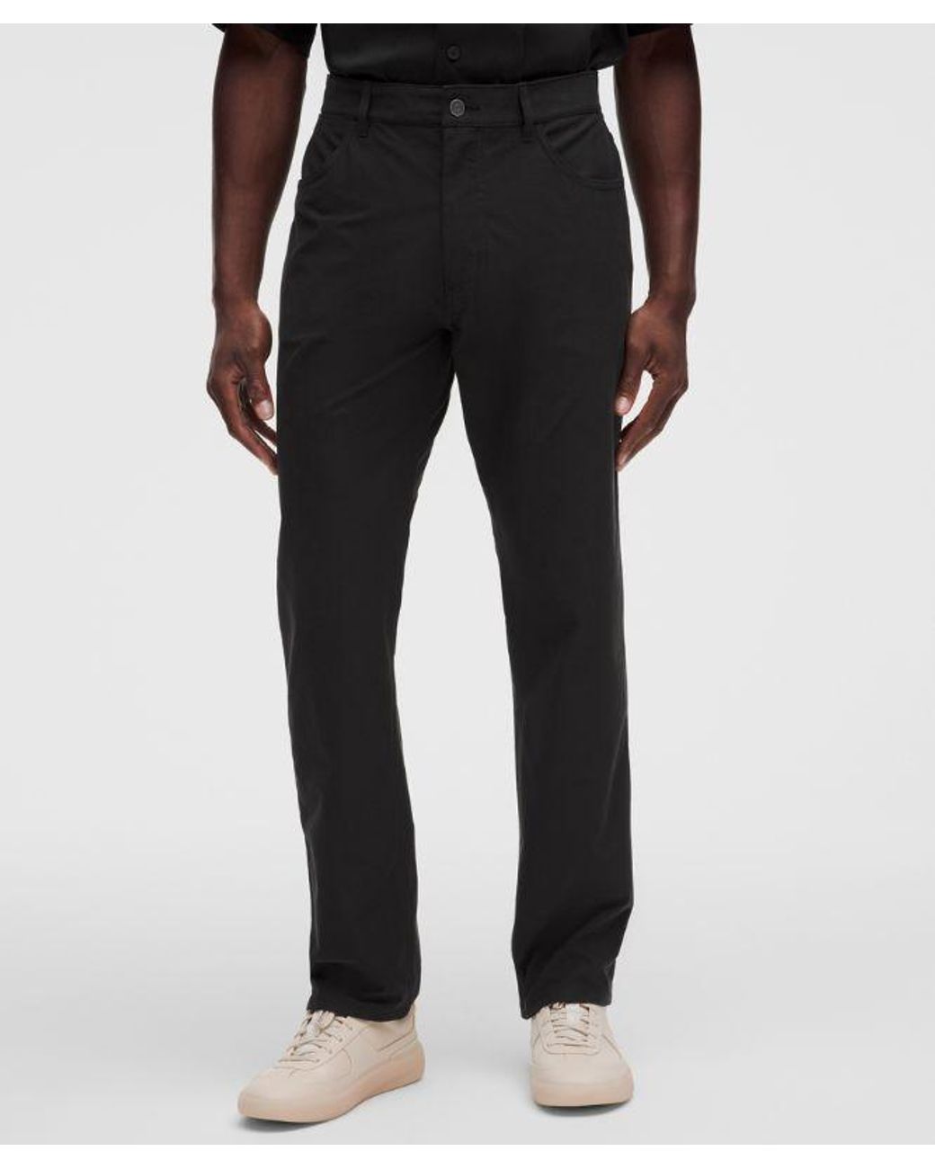 lululemon athletica Black – Easyfive Classic-Straight Trousers 32L Light – – Size 4 for men