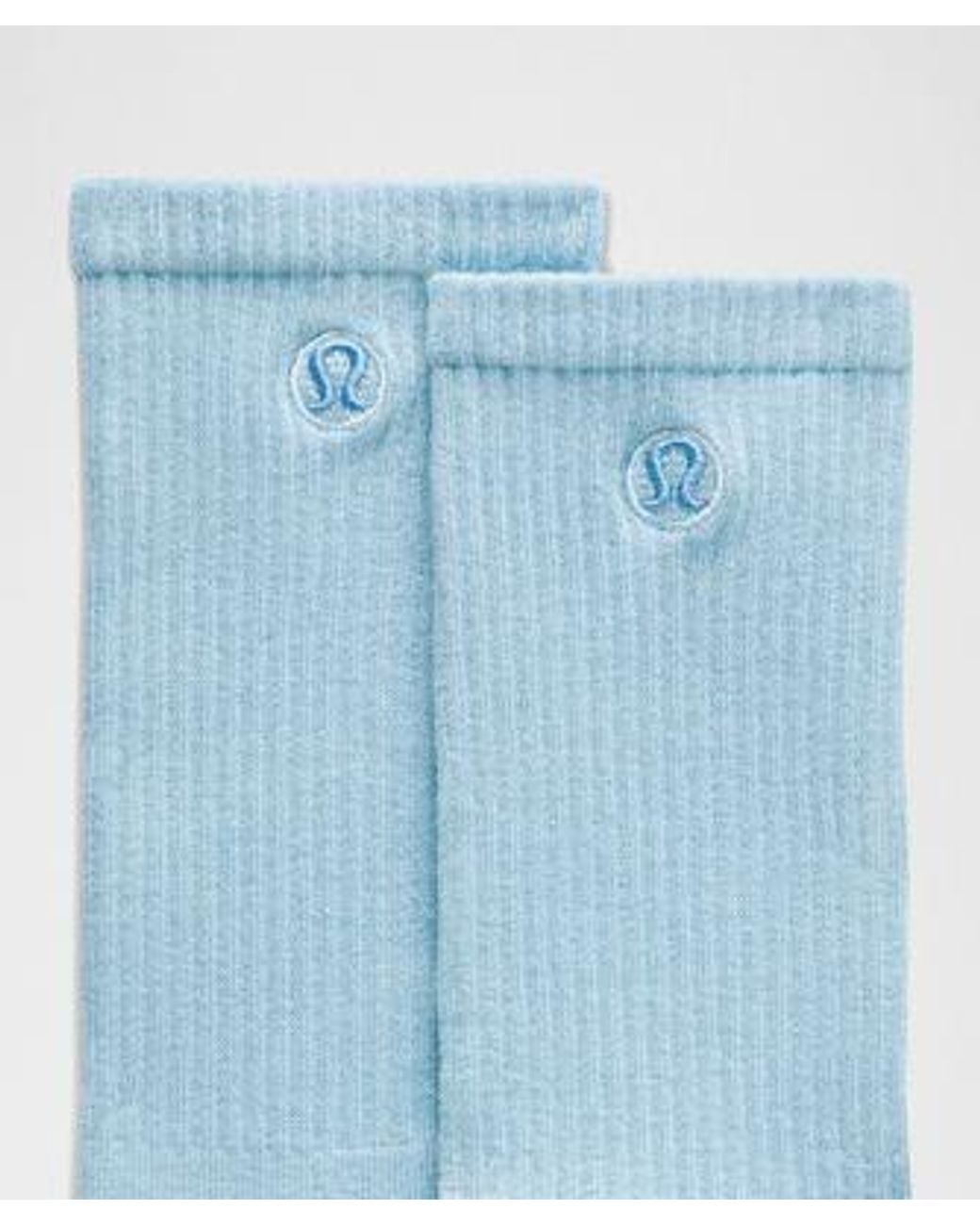 lululemon athletica Blue – Daily Essential Crew Socks – – Size Large