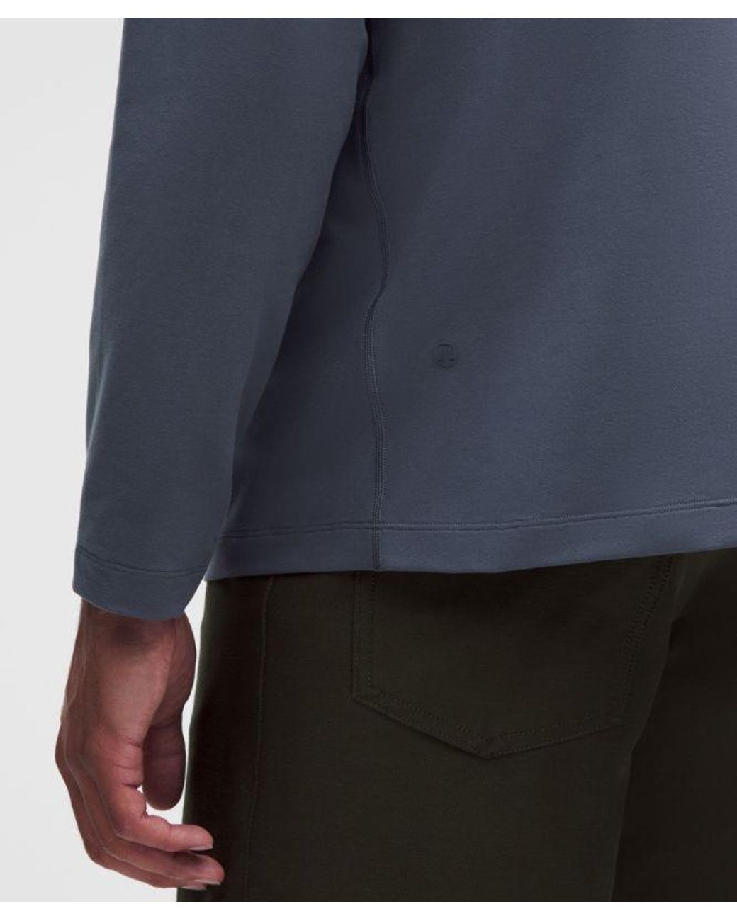 lululemon athletica Blue – Soft Jersey Half Zip Long-Sleeve Top – – Size Large for men