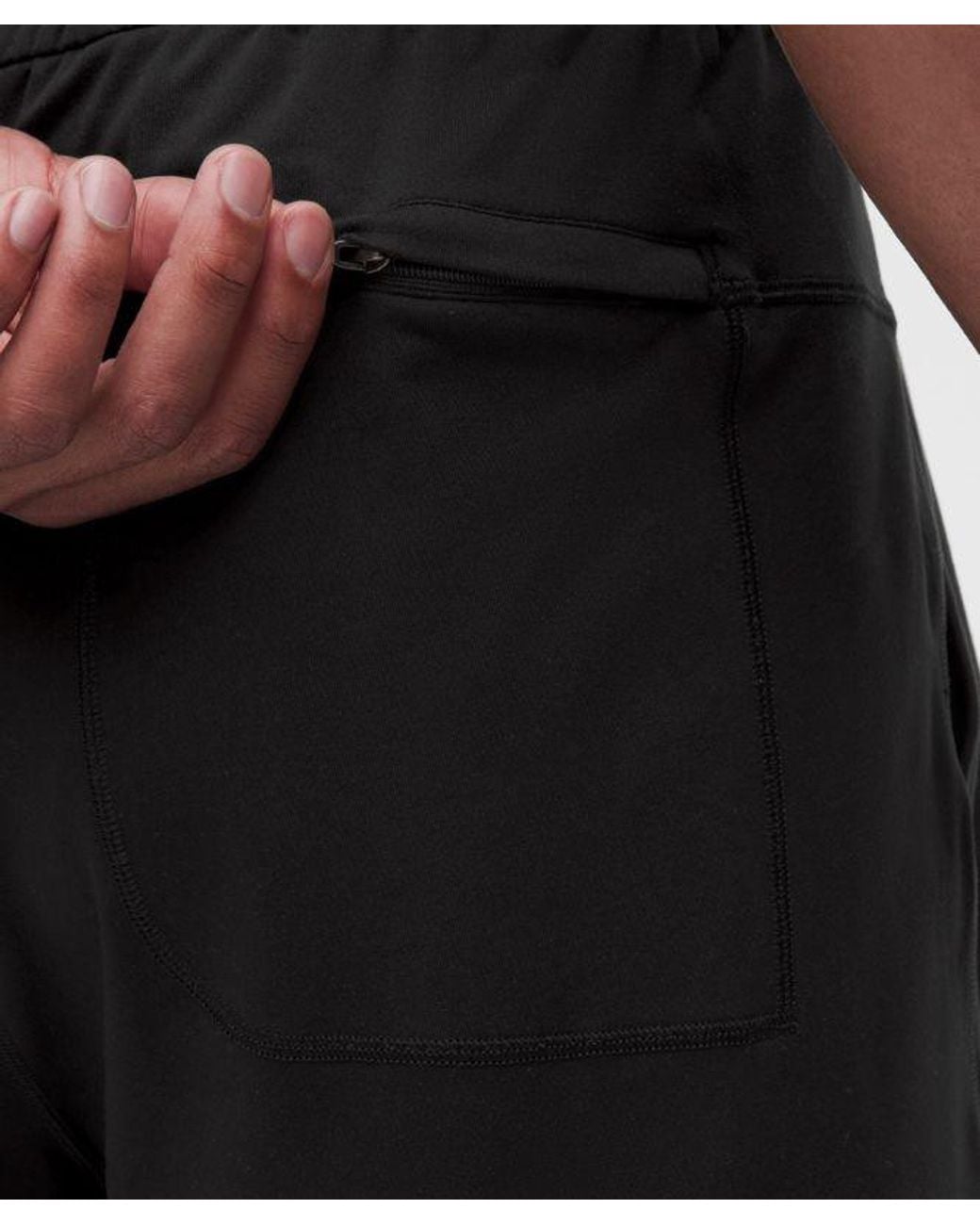 lululemon athletica Black Soft Jersey Short 5" for men