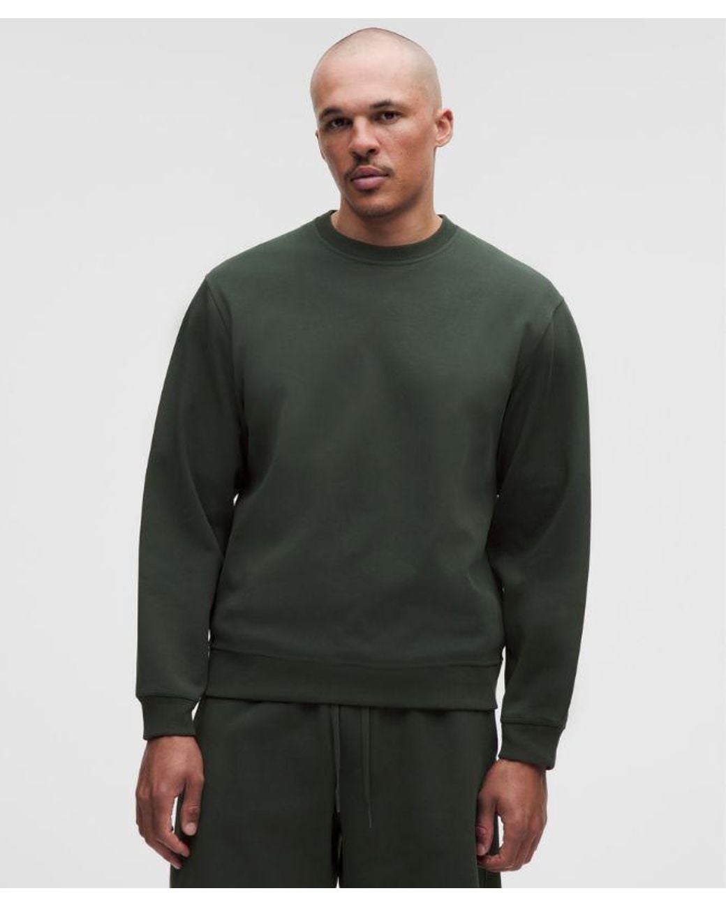 lululemon athletica Green Grand Standard Long-Sleeve Crew for men
