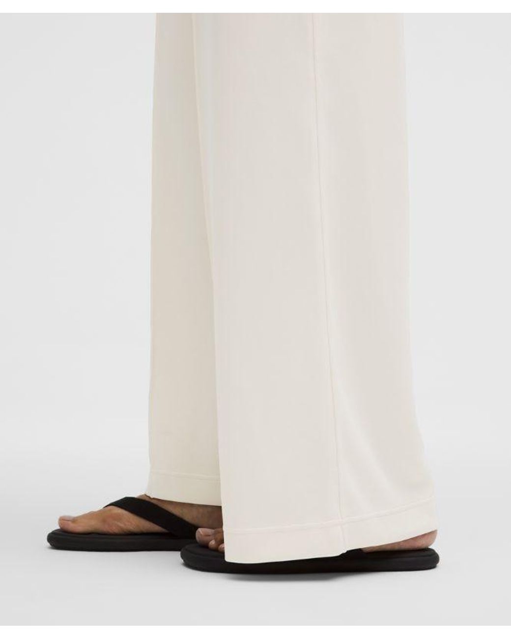 lululemon athletica White Softstreme Pintuck High-Rise Wide-Leg Pant