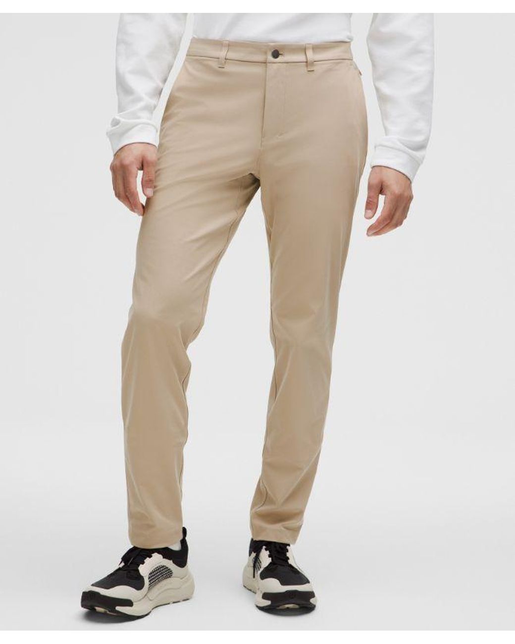 lululemon athletica Black Abc Slim-Fit Trouser 34L for men