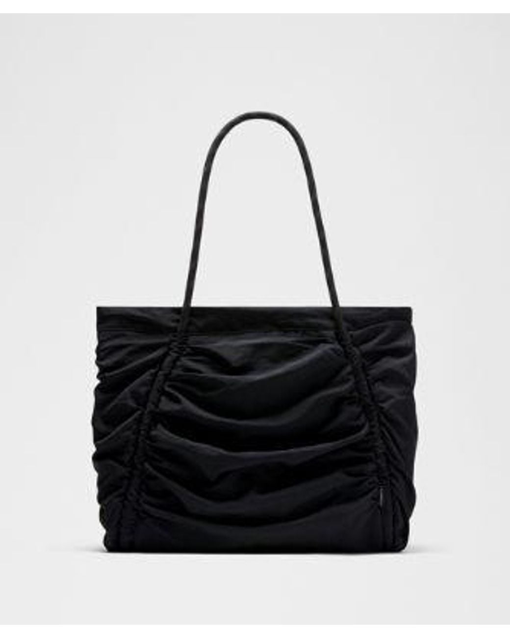 lululemon athletica Black Ruched Tote Bag 24L