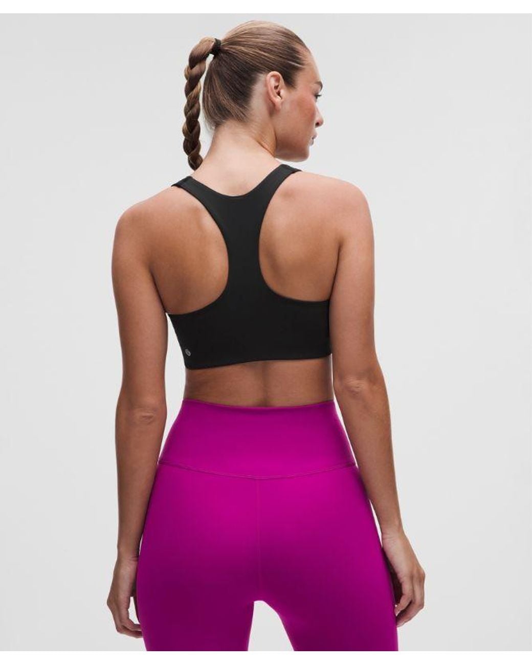lululemon athletica Purple – All-Time Hero Sports Bra Medium Support D/Dd Cup – – Size Large