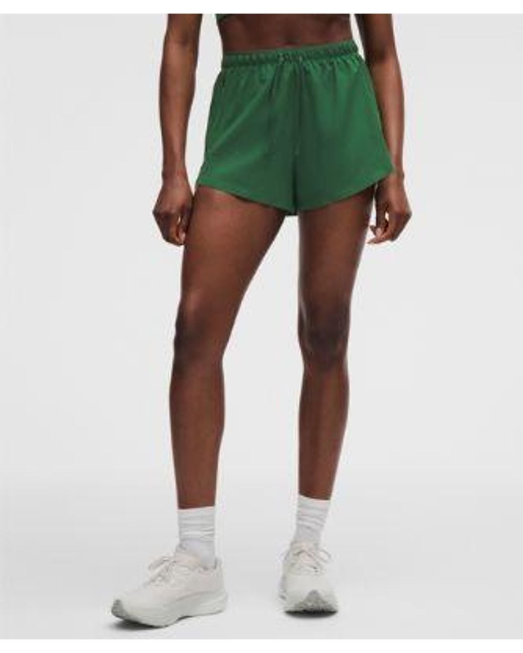 lululemon athletica Green – Textured High-Rise Running Shorts – 2.5" – – Size Large