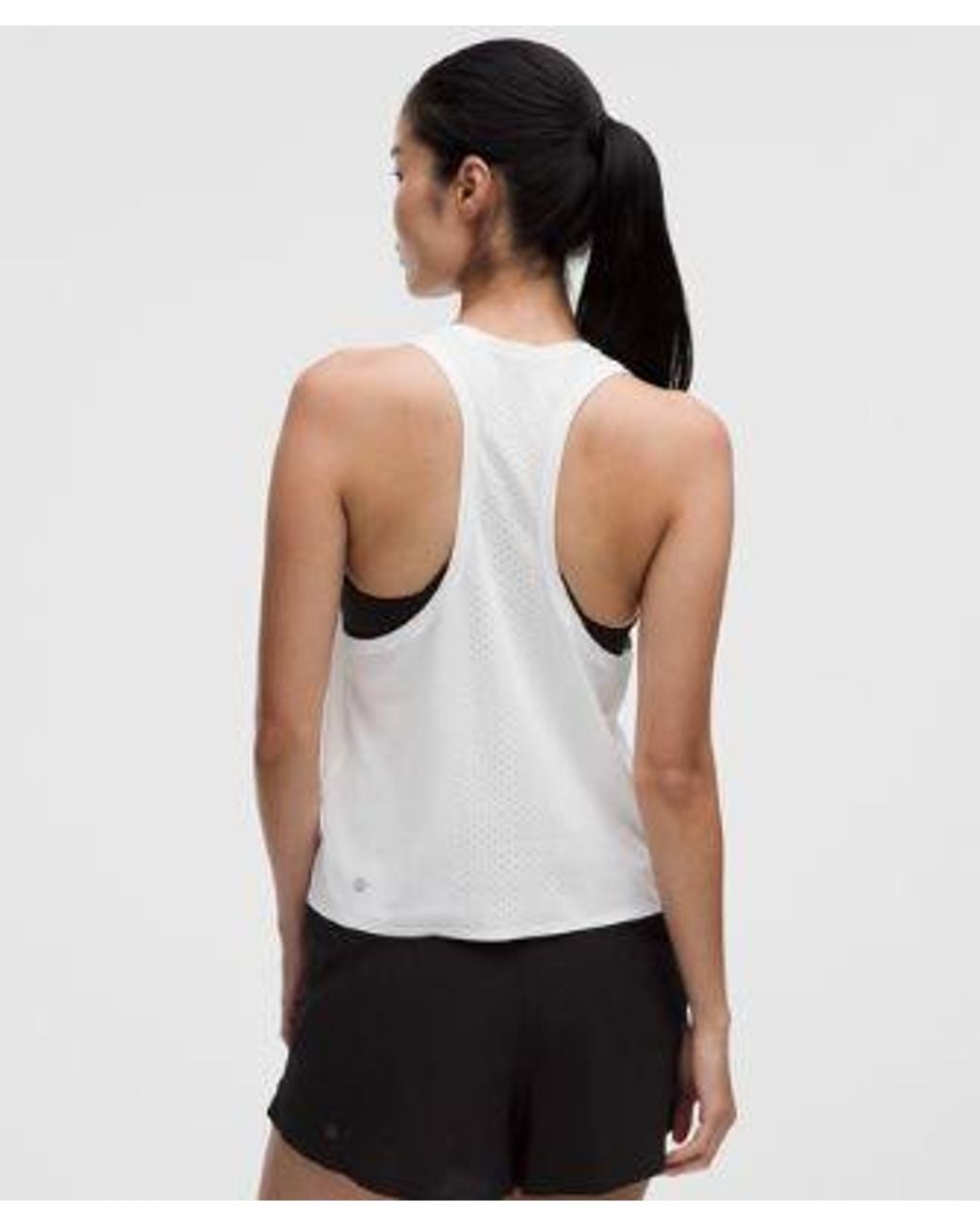 lululemon athletica White – Fast And Free Singlet – – Size Large