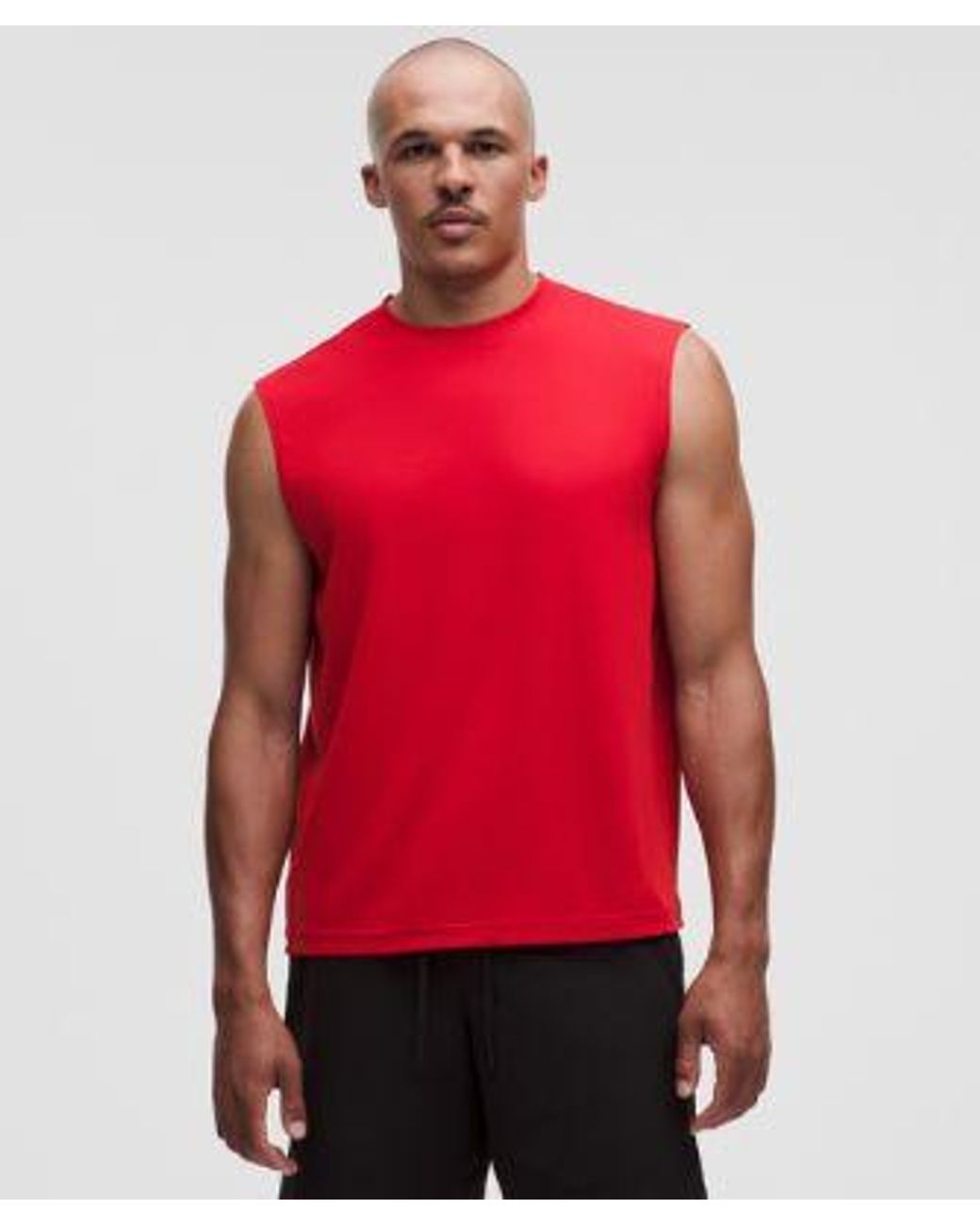 lululemon athletica Red – Easyset Training Sleeveless Shirt – /Neon – Size Large for men