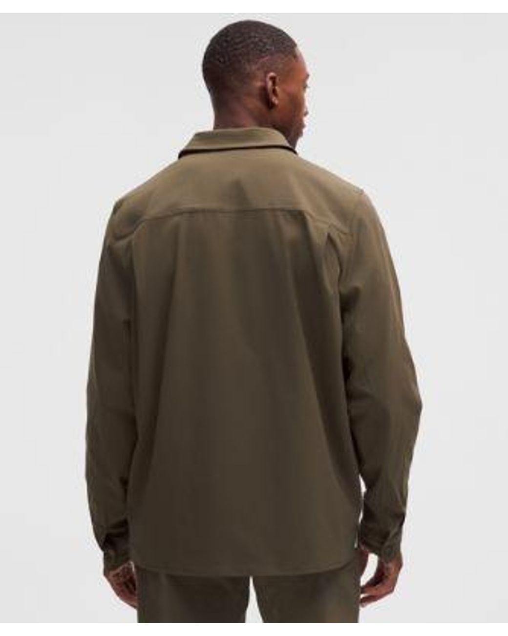 lululemon athletica Brown – Ripstop Classic-Fit Long-Sleeve Shirt – – Size Large for men