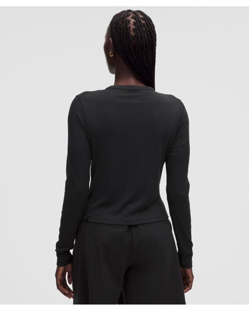 lululemon athletica Black Hold Tight Micro-Rib Cardigan