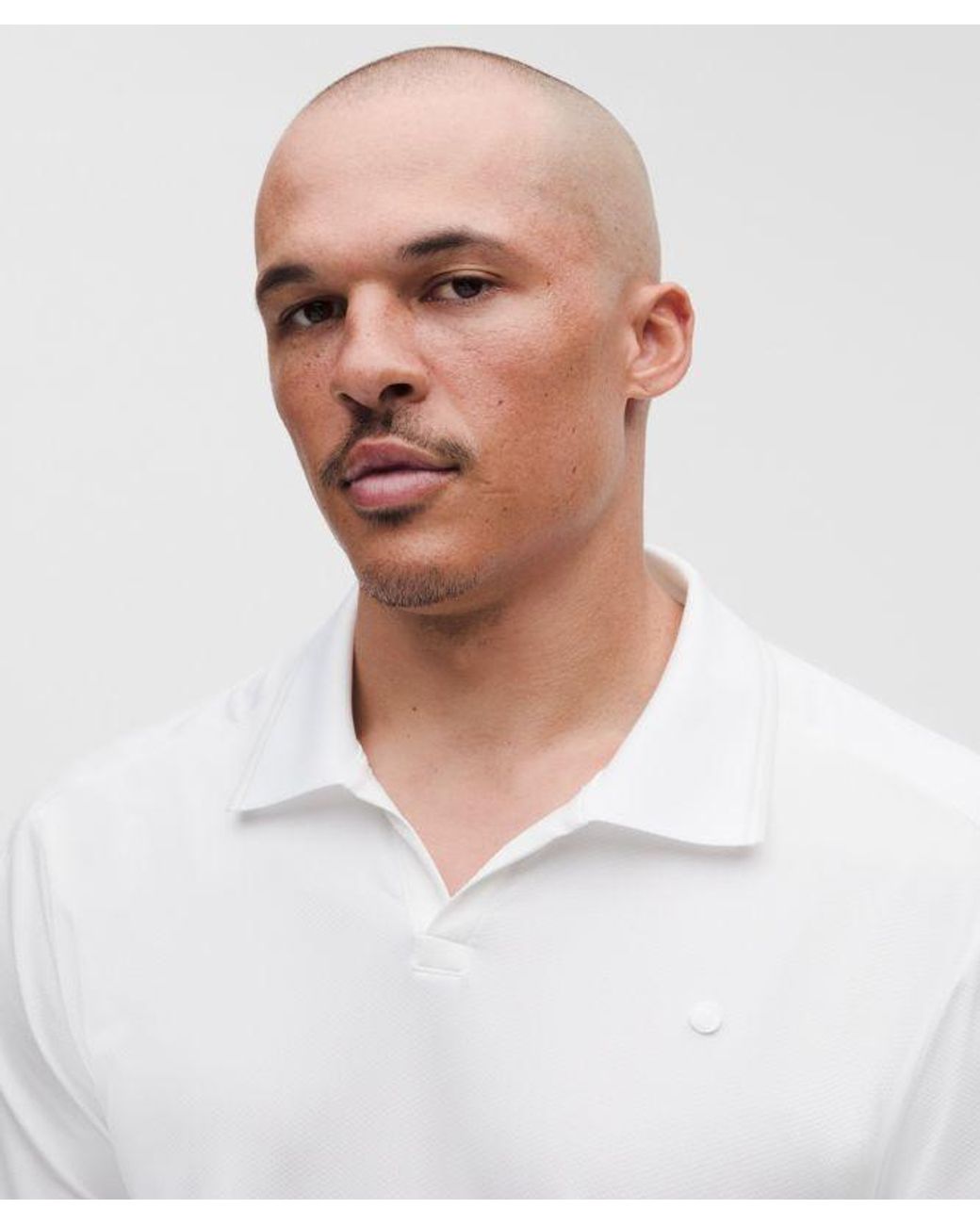 lululemon athletica White Mesh Panelled Tennis Polo Shirt for men