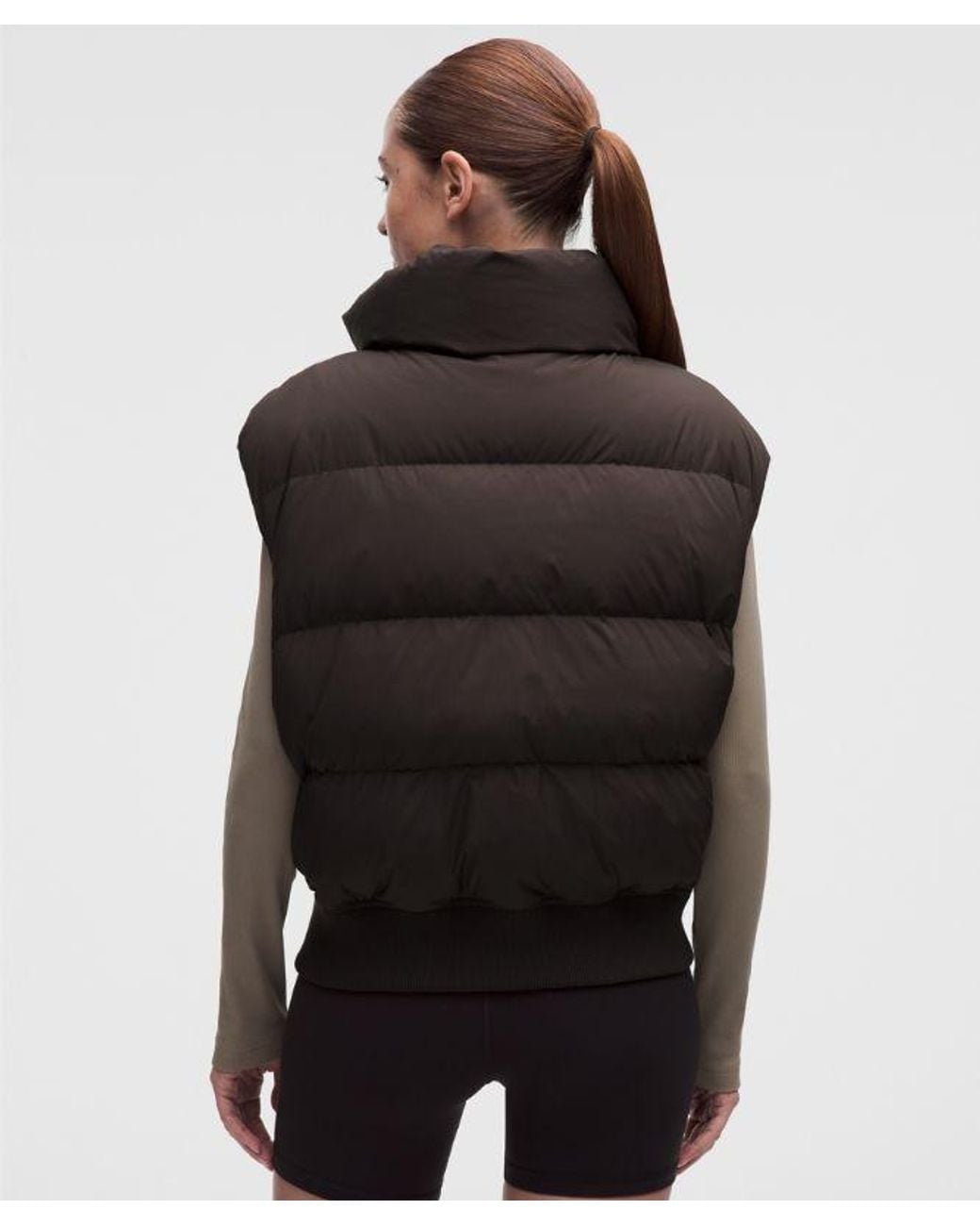 lululemon athletica Black Wunder Puff Bomber Vest
