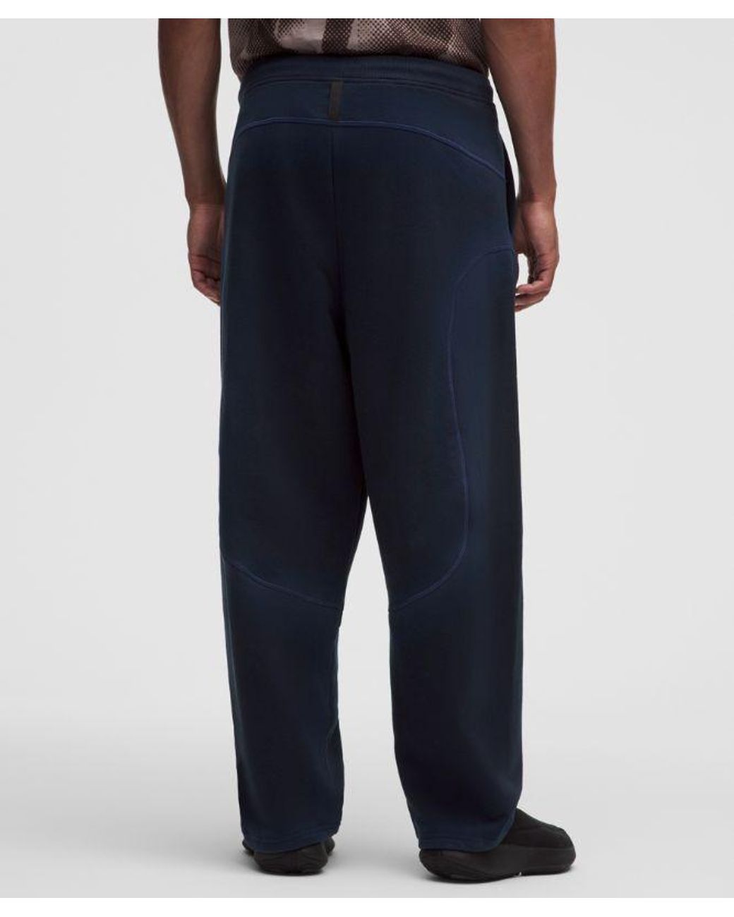 lululemon athletica Blue – Faded French Terry Barrel-Leg Trousers Slnsh Collection – – Size Large for men
