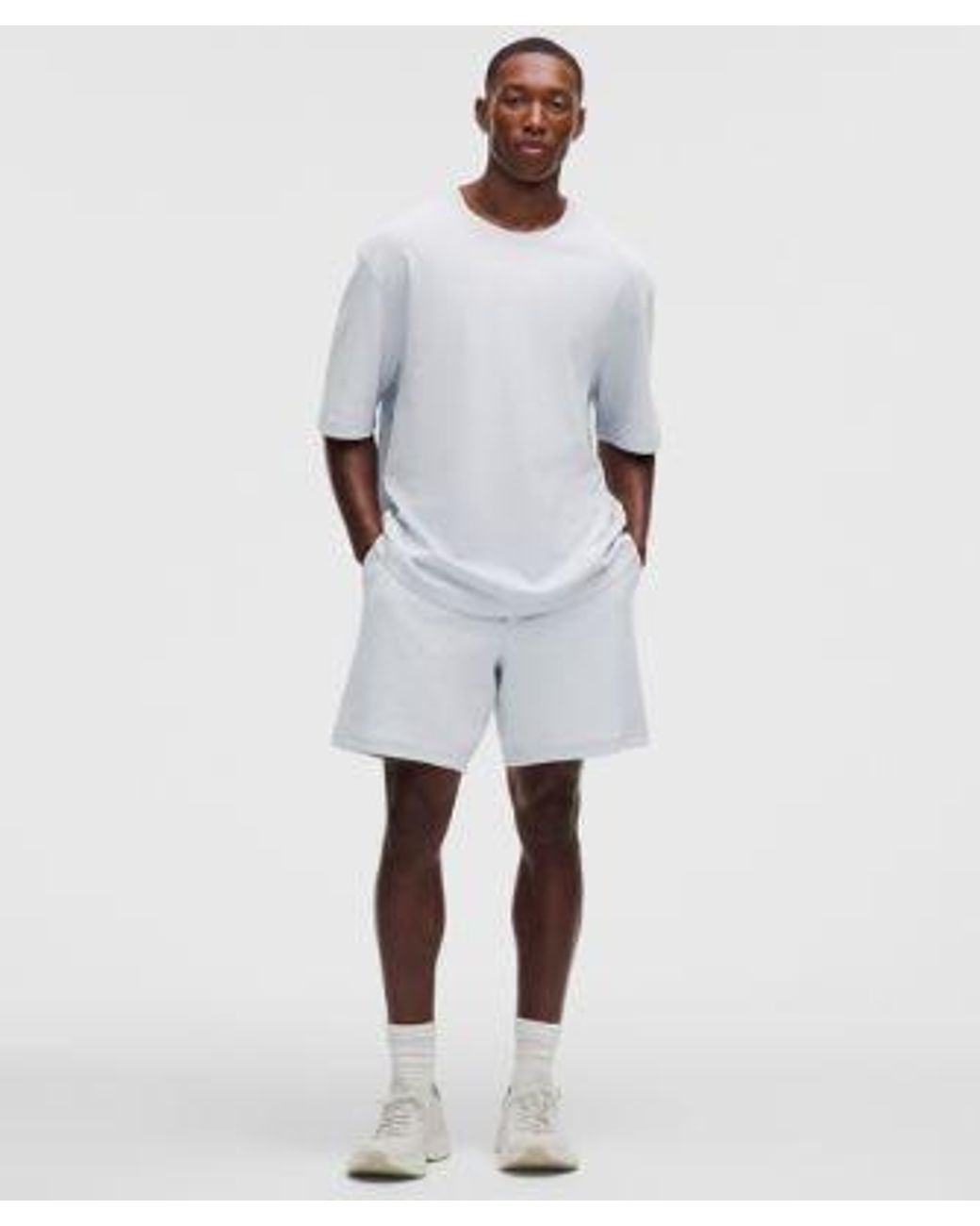 lululemon athletica White Pique Performer Relaxed T-Shirt for men