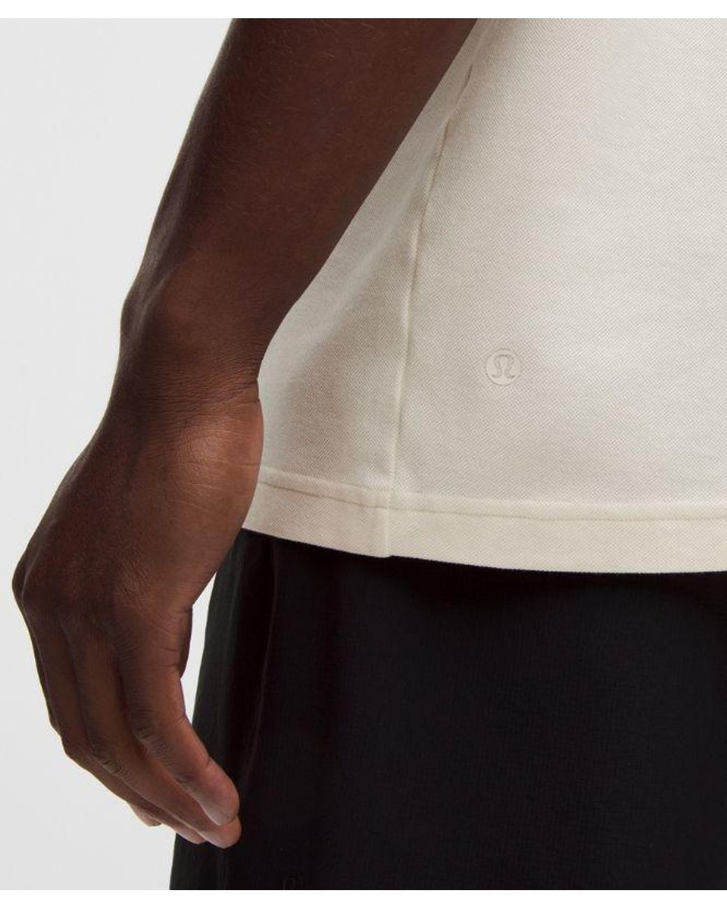 lululemon athletica White Pique Performer Relaxed T-Shirt for men