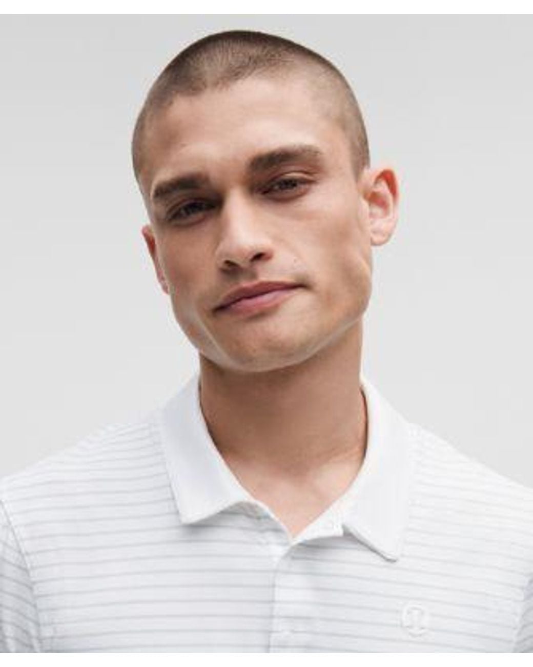 lululemon athletica White – Logo Sport Polo Short-Sleeve Fit – – Size Small for men