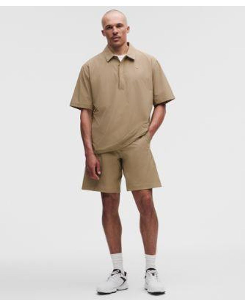 lululemon athletica Natural – Water-Repellent Golf Pullover – Color Khaki – Size Large for men