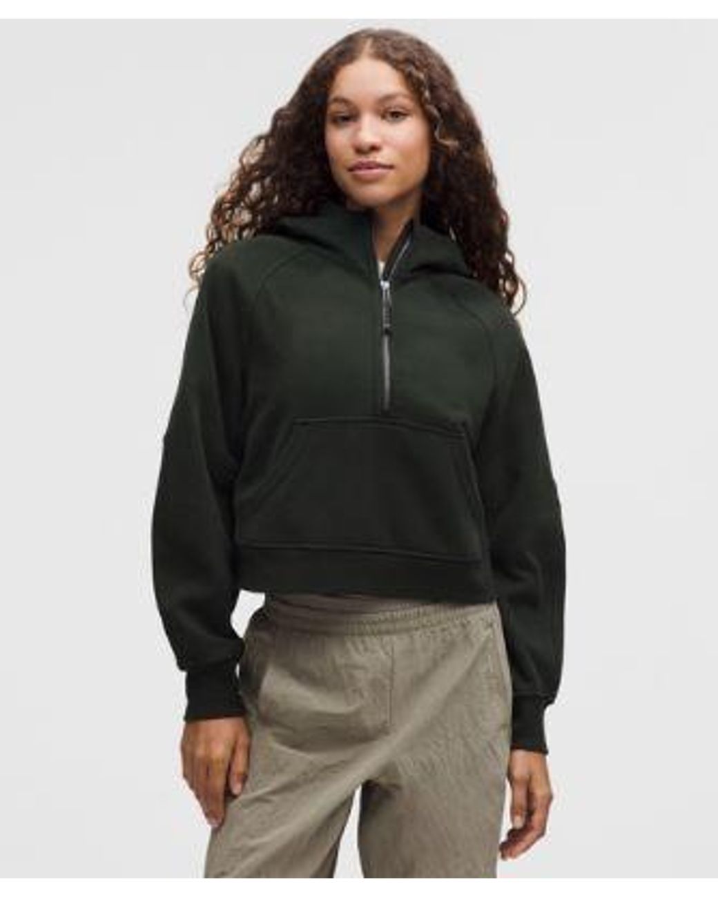 lululemon athletica Black – Scuba Oversized Half-Zip Hoodie – – Size Medium/Large
