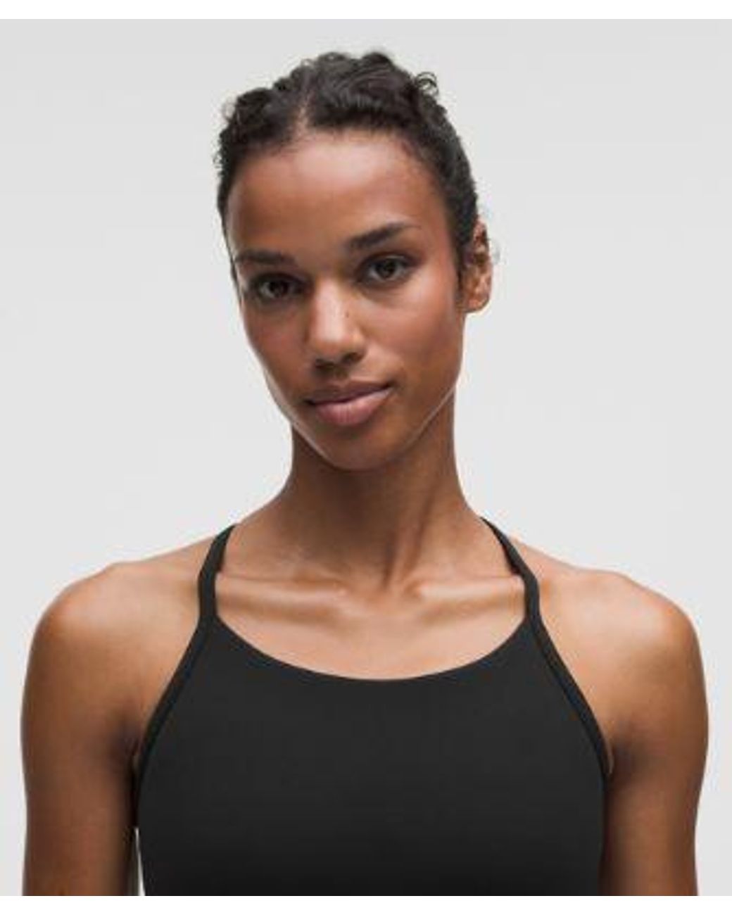 lululemon athletica Black Flow Y Mid-Support Bra