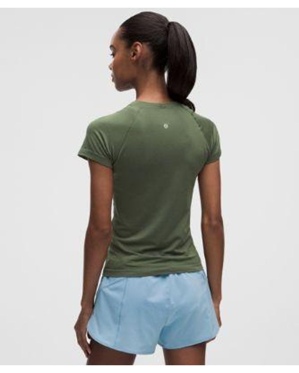 lululemon athletica Green – Swiftly Tech Short-Sleeve Shirt 2.4 Waist Length – – Size 4