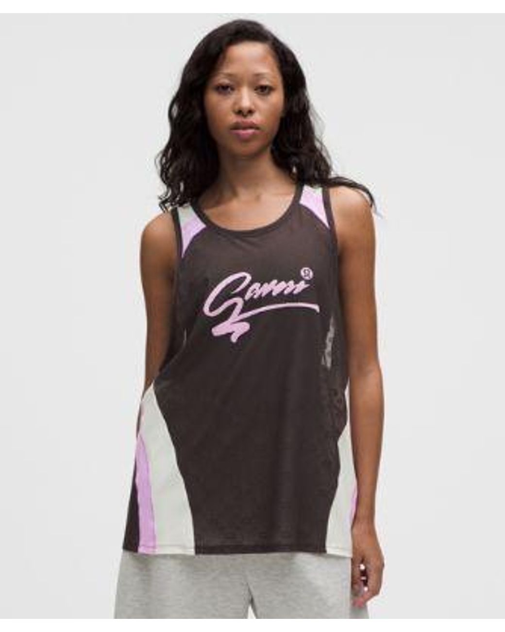 lululemon athletica White – Ganni X Jacquard Tank Top – – Size Medium