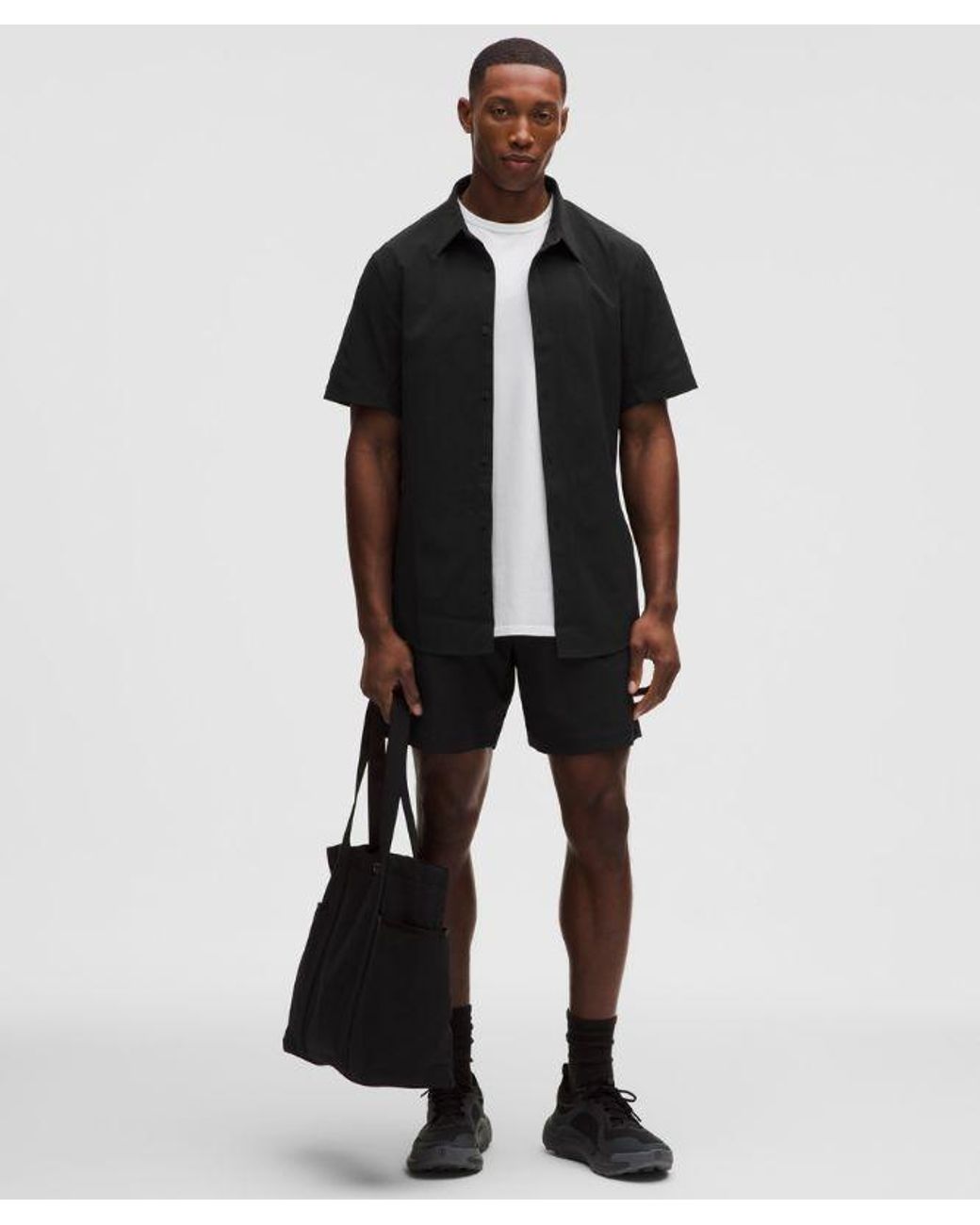 lululemon athletica Black Airing Easy Short-Sleeve Shirt