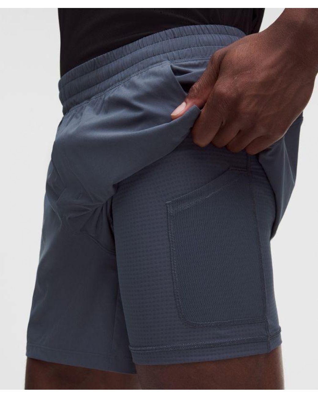 lululemon athletica Blue Pace Breaker Lined Short 5" for men