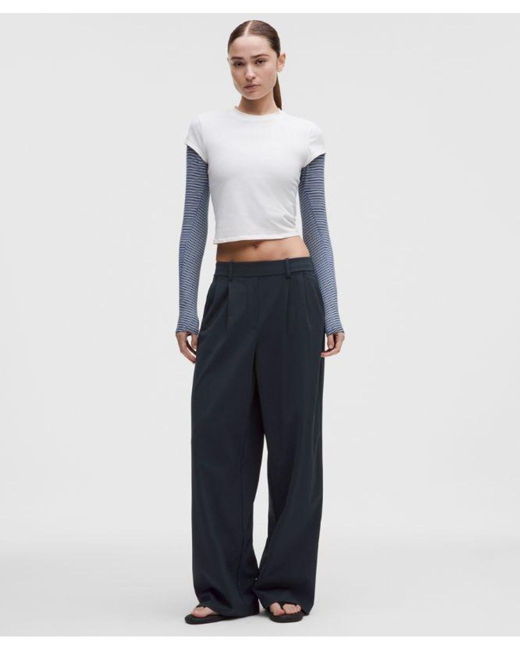 lululemon athletica Blue Daydrift High-Rise Wide-Leg Trouser