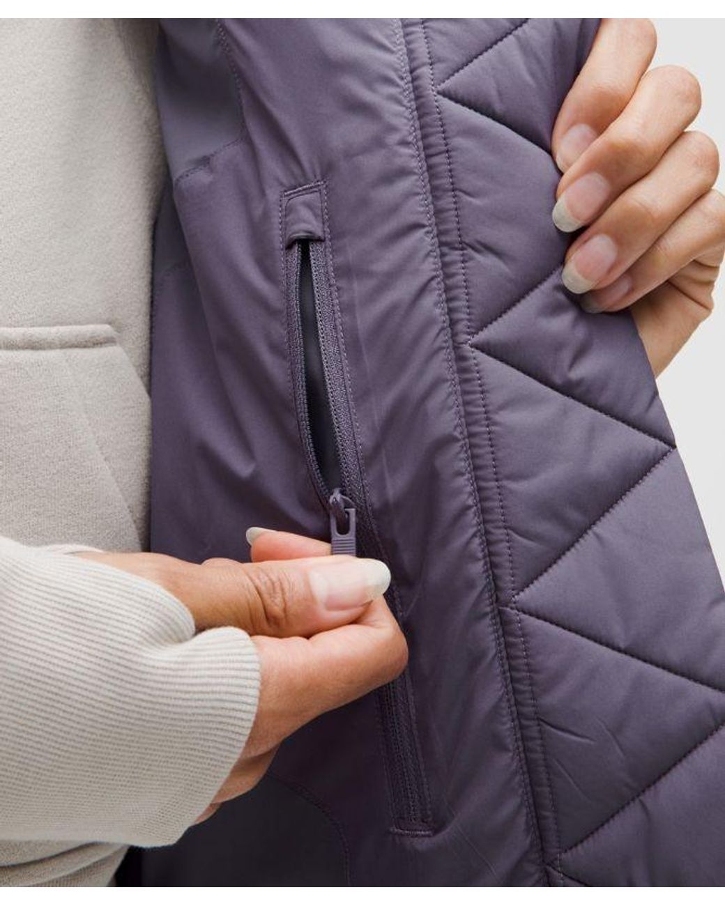 lululemon athletica Blue Wunder Puff 600-Down-Fill Cropped Vest