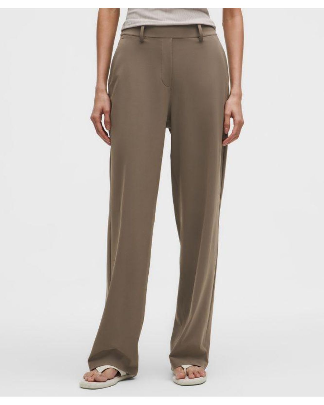 lululemon athletica Natural Daydrift High-Rise Straight-Leg Trouser