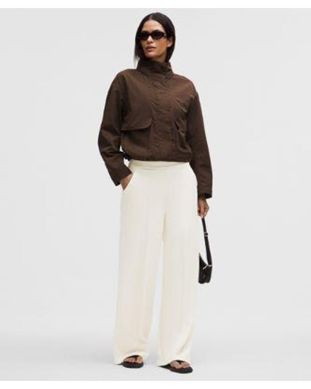 lululemon athletica White Softstreme Pintuck High-Rise Wide-Leg Pant