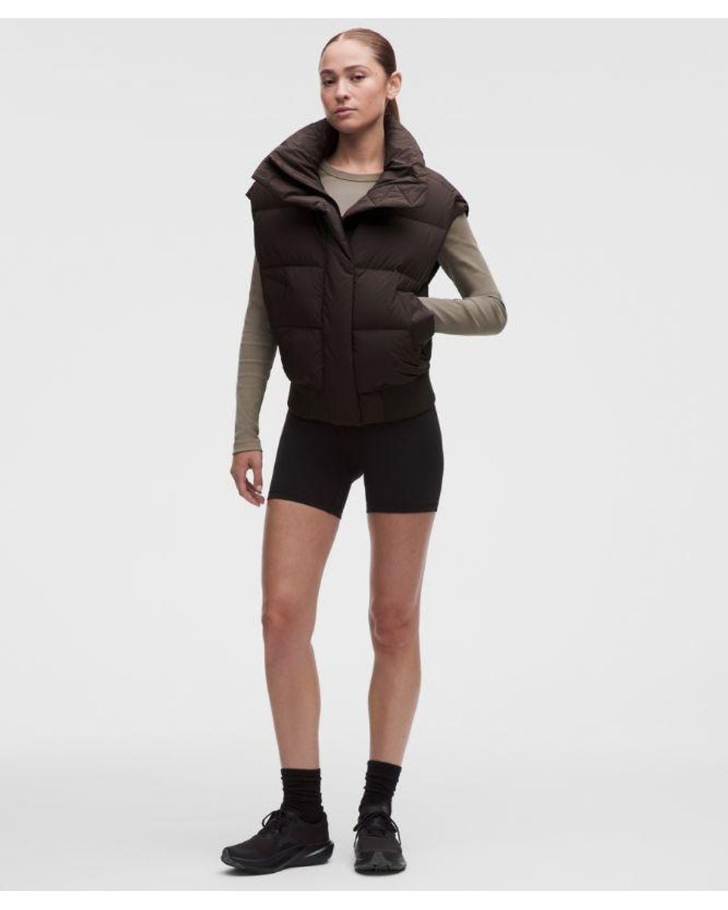 lululemon athletica Black Wunder Puff Bomber Vest