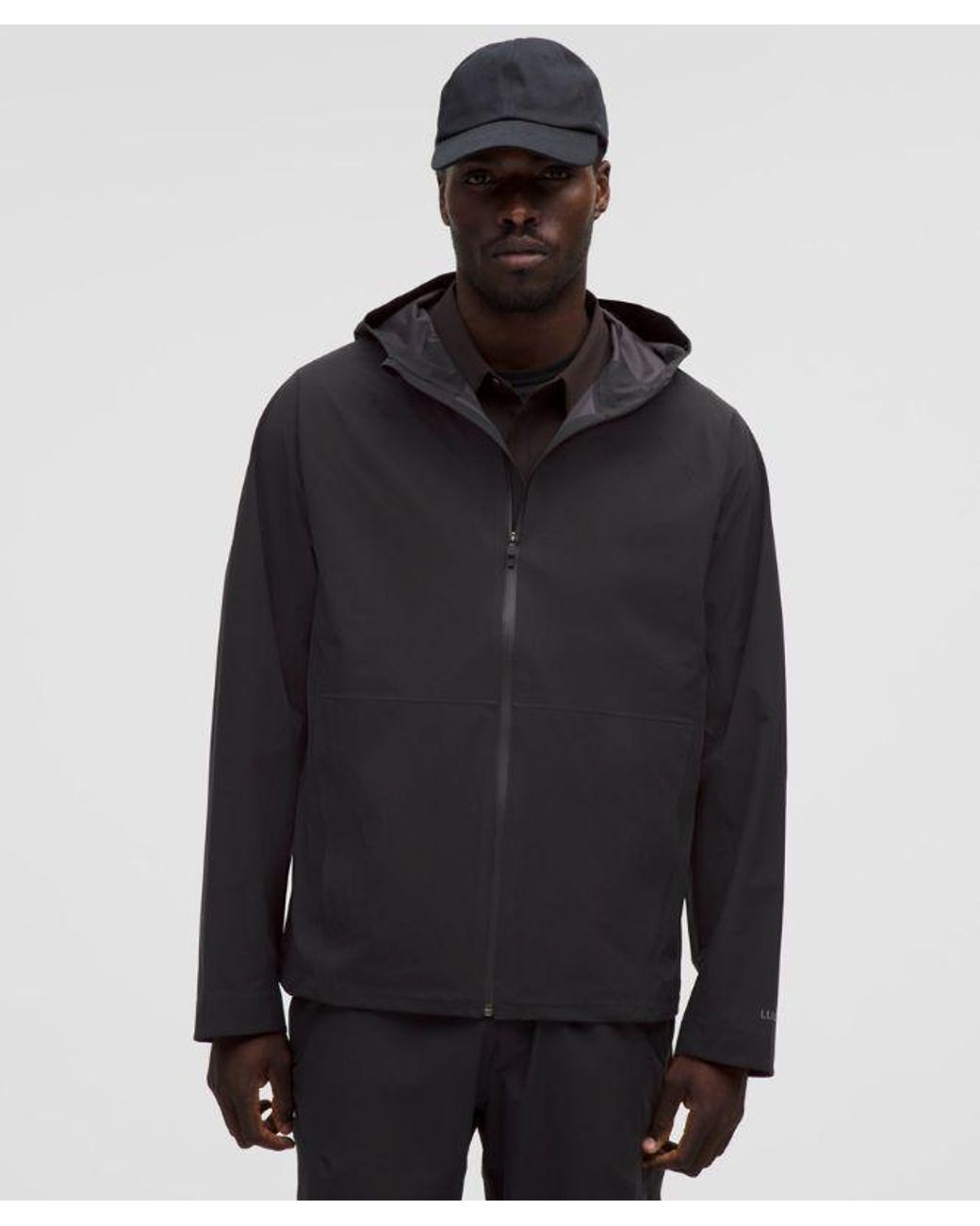 lululemon athletica Black Stretch Glyde Waterproof Jacket for men