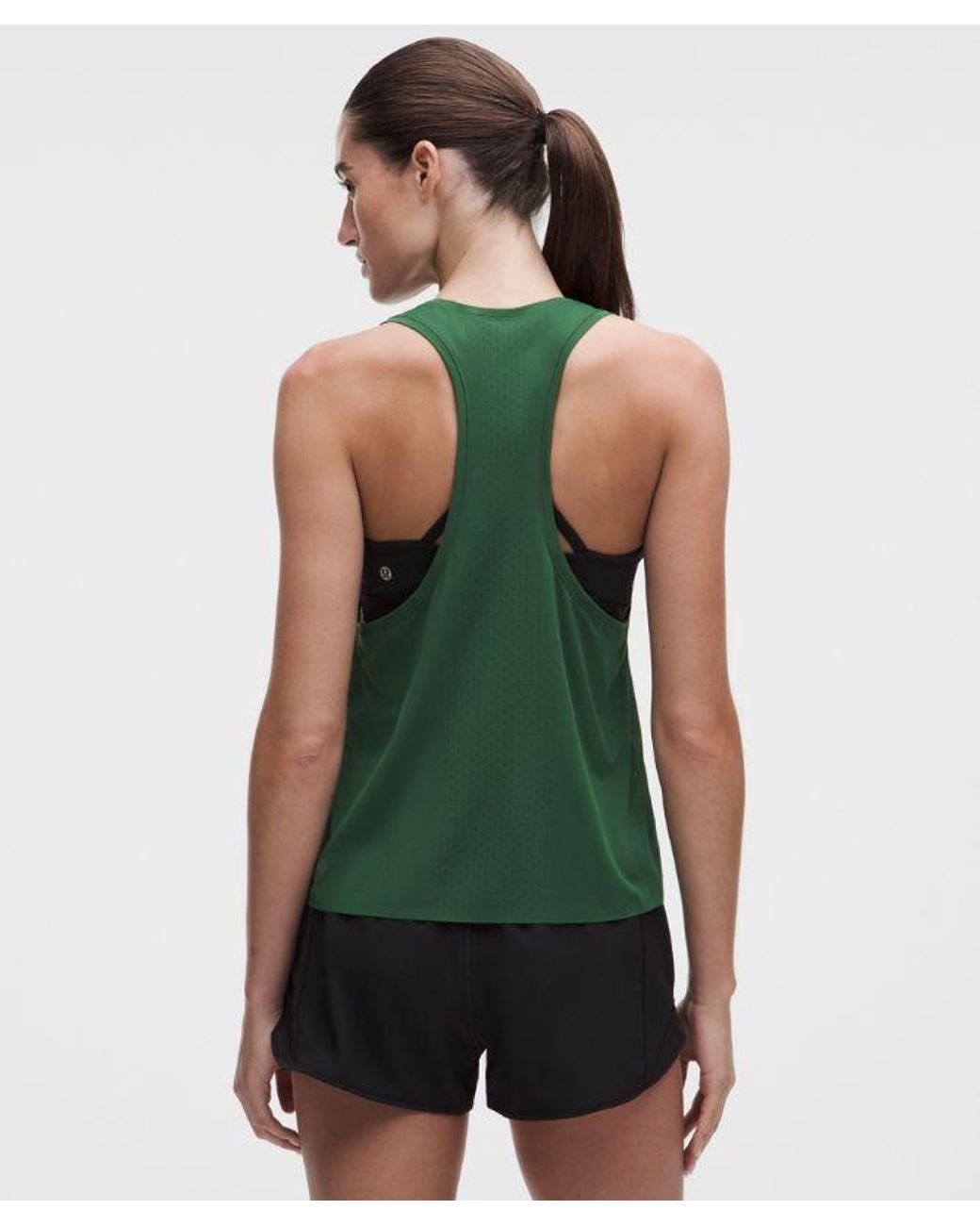 lululemon athletica Green – Fast And Free Singlet – – Size Medium