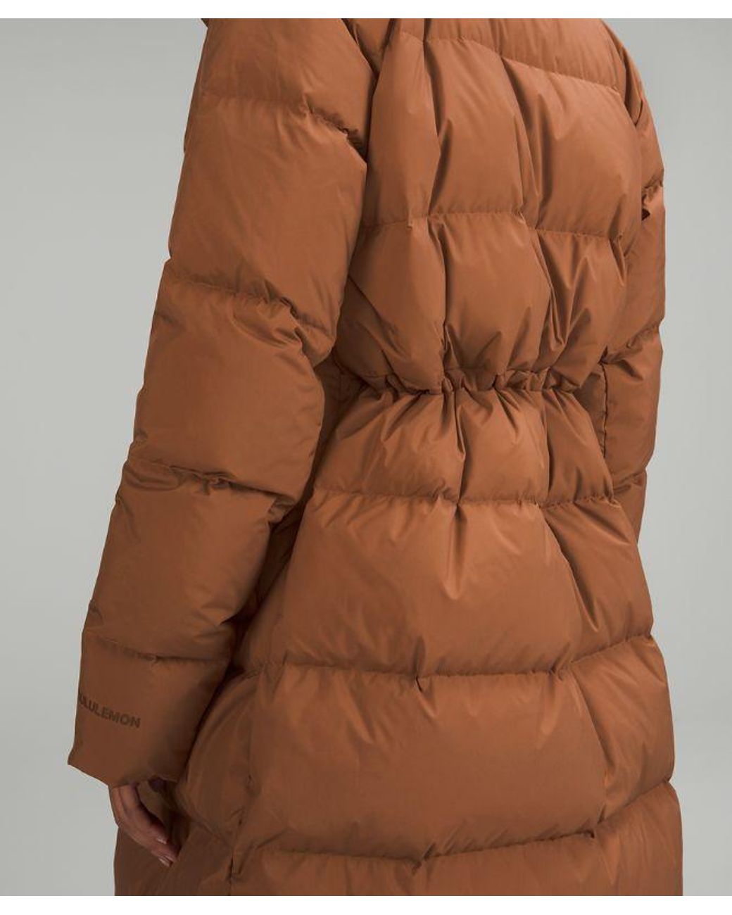 lululemon athletica Wunder Puff Long Jacket - Color Brown - Size 12