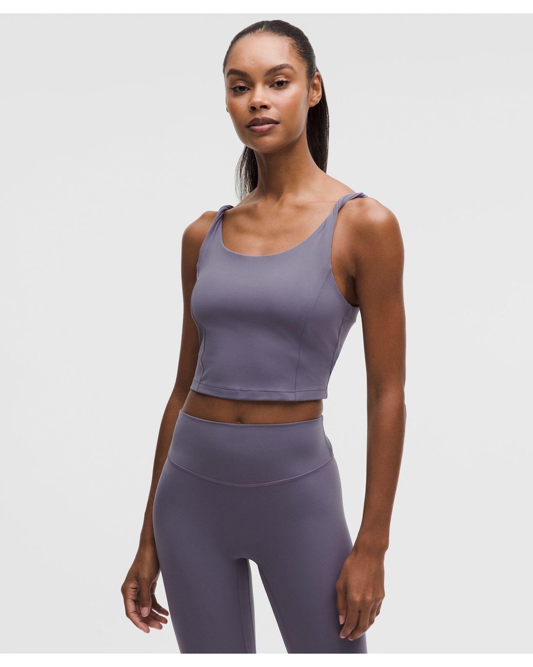 lululemon Align Twist-Strap Cropped Tank Top in Blue | Lyst
