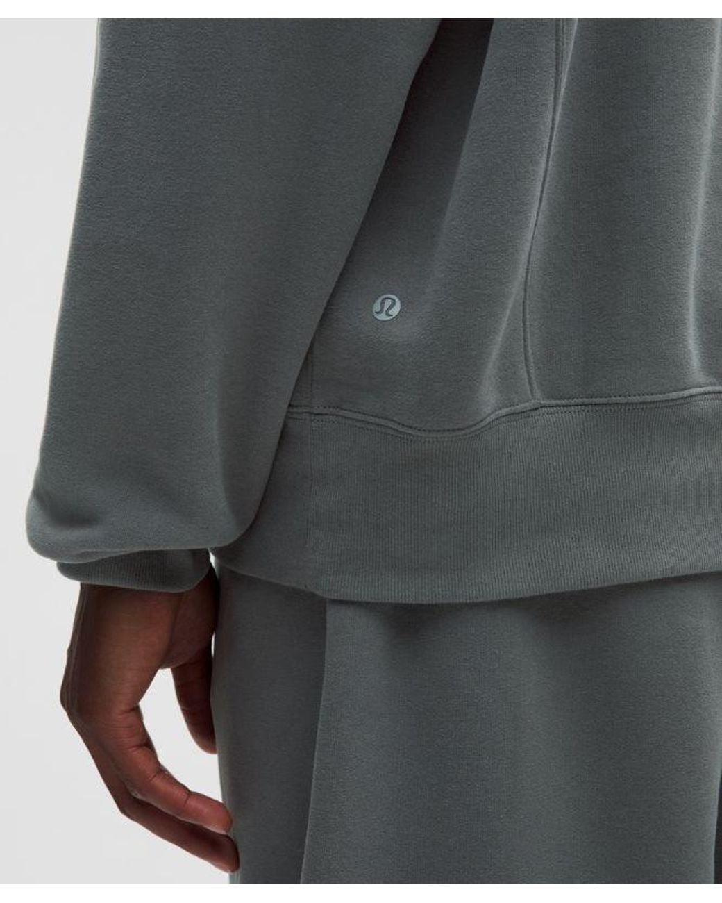 lululemon athletica Gray – Steady State Superloft Crew Sweatshirt – – Size Large for men