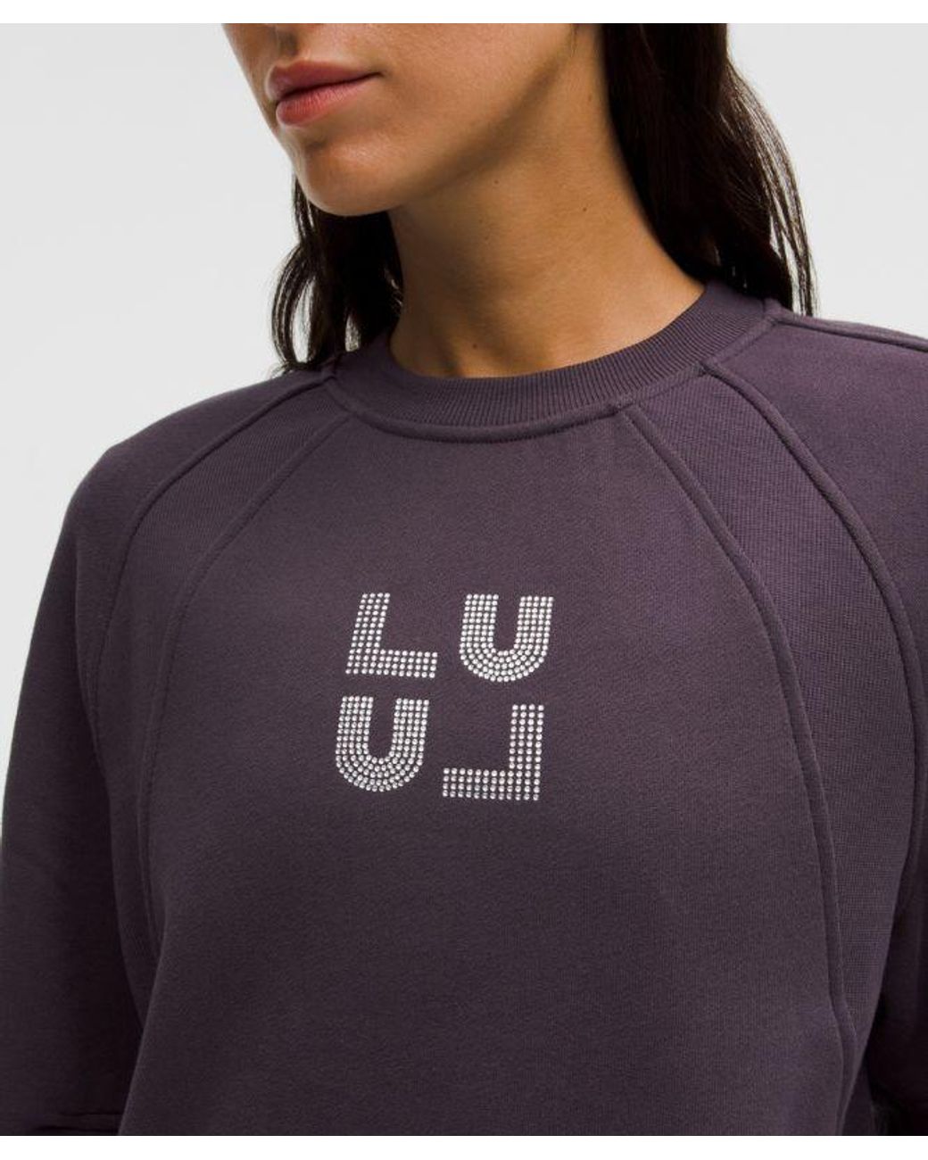 lululemon athletica Blue – Scuba Oversized Hip-Length Pullover Hoodie Jewelled – – Size 6