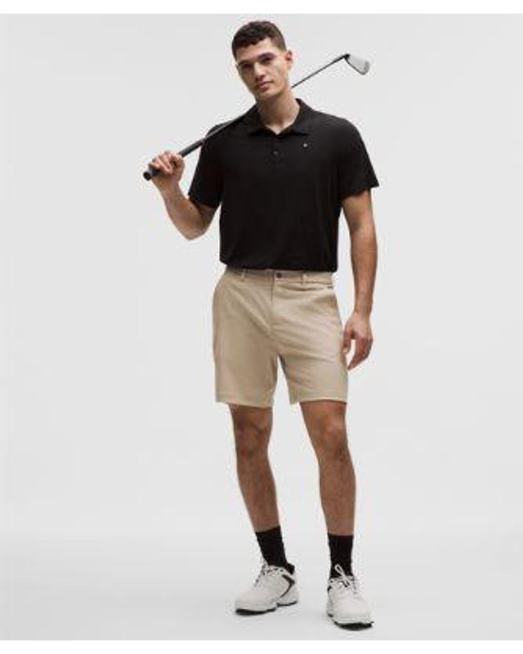 lululemon athletica Black Abc Classic-Fit Golf Short 7" for men