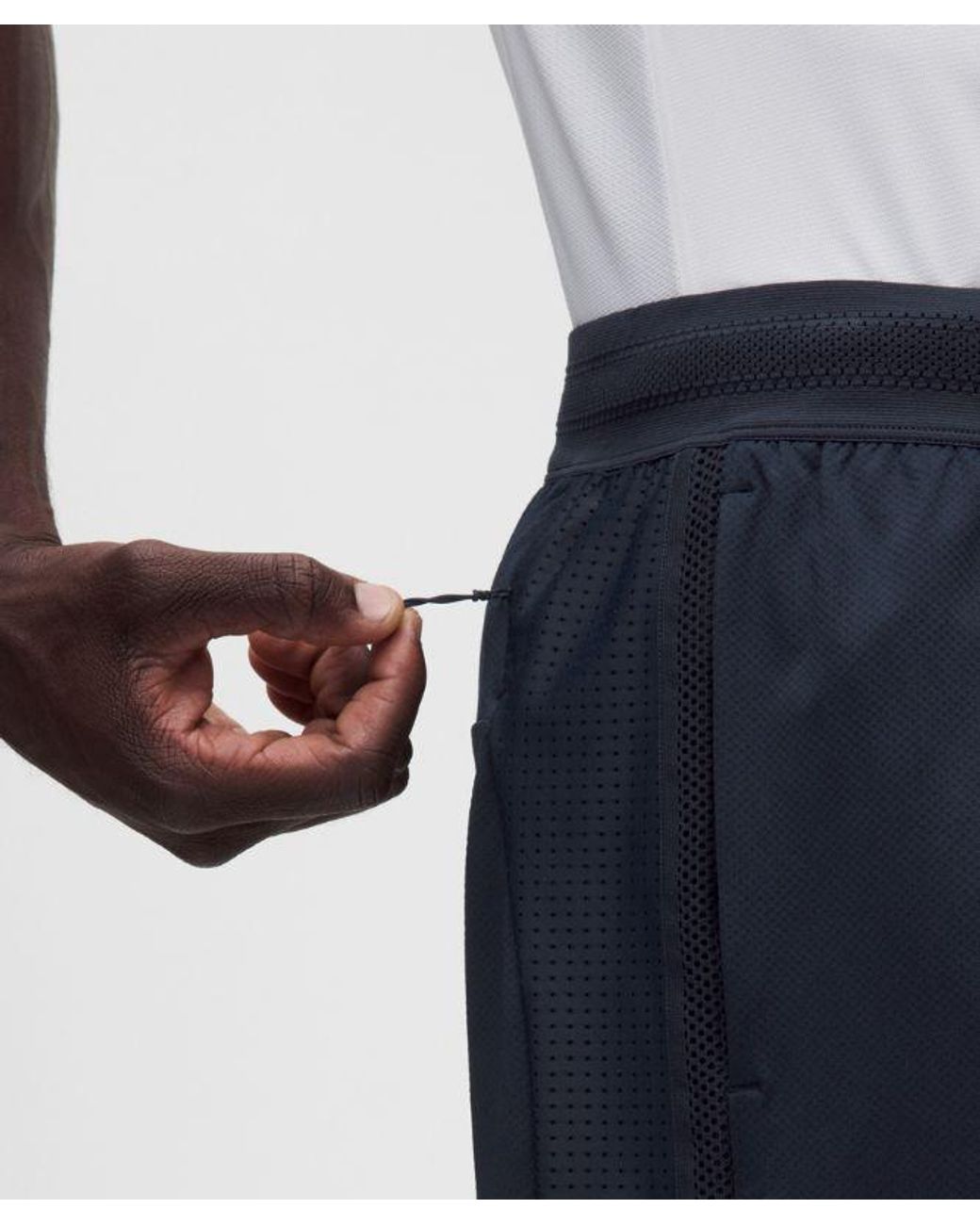 lululemon athletica White Mesh-Panelled Tennis Short 7" for men