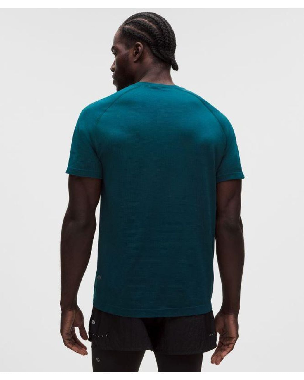 lululemon athletica Blue – Metal Vent Tech Short-Sleeve Shirt – – Size Large for men